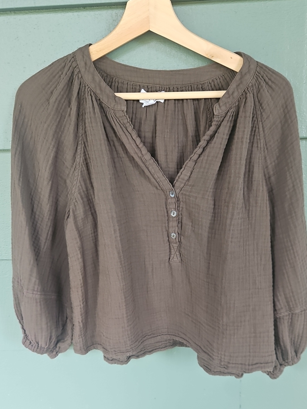Velvet By Graham&Spencer Cotton Gauze  Blouse